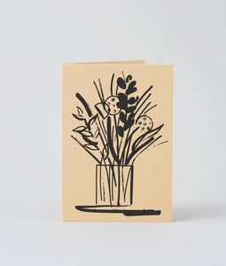 ARRANGEMENT IN VASE - BLANK CARD