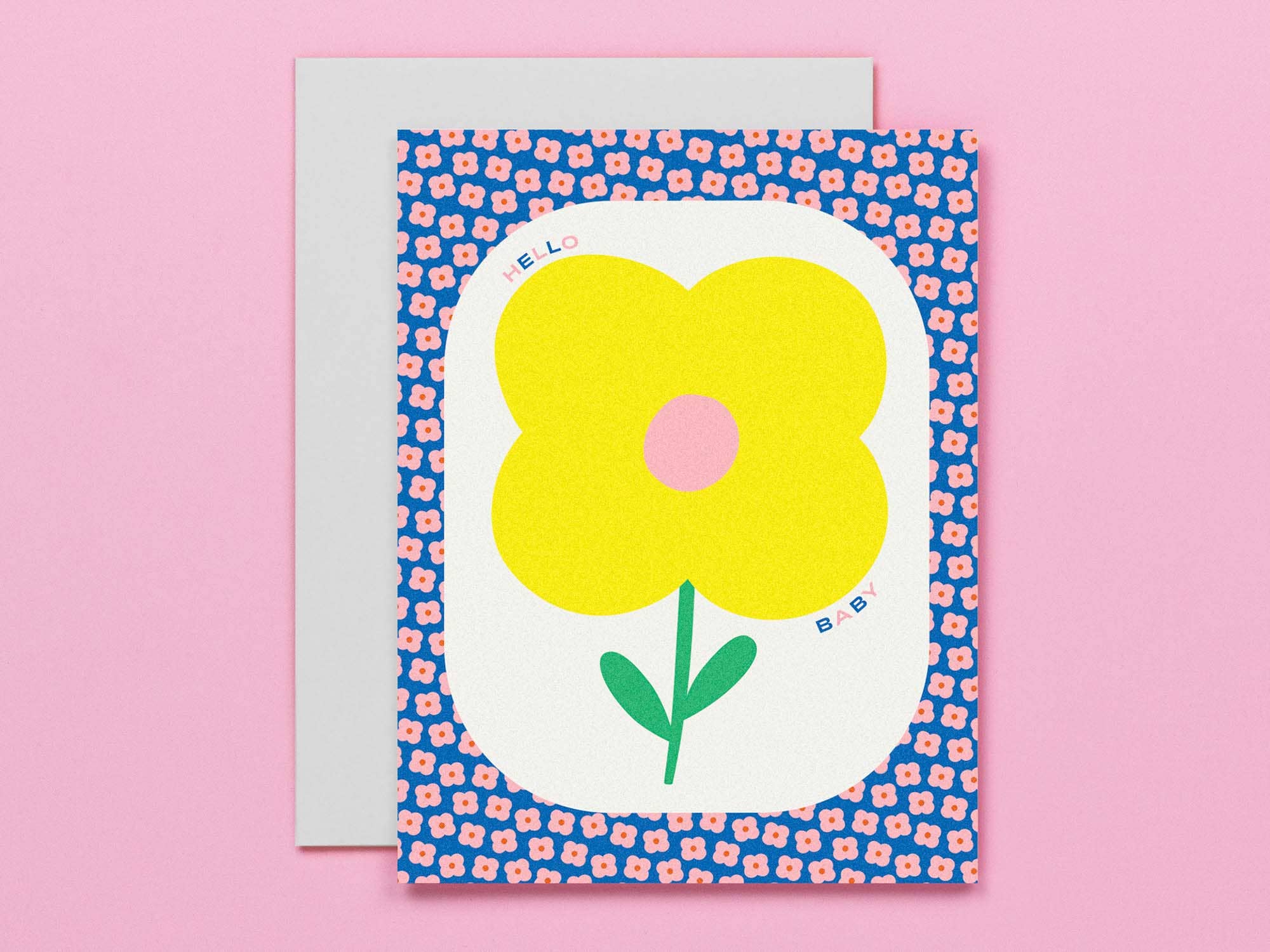 FLOWER BABY CARD