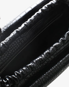ARCADIA MATTE CROCO - BLACK