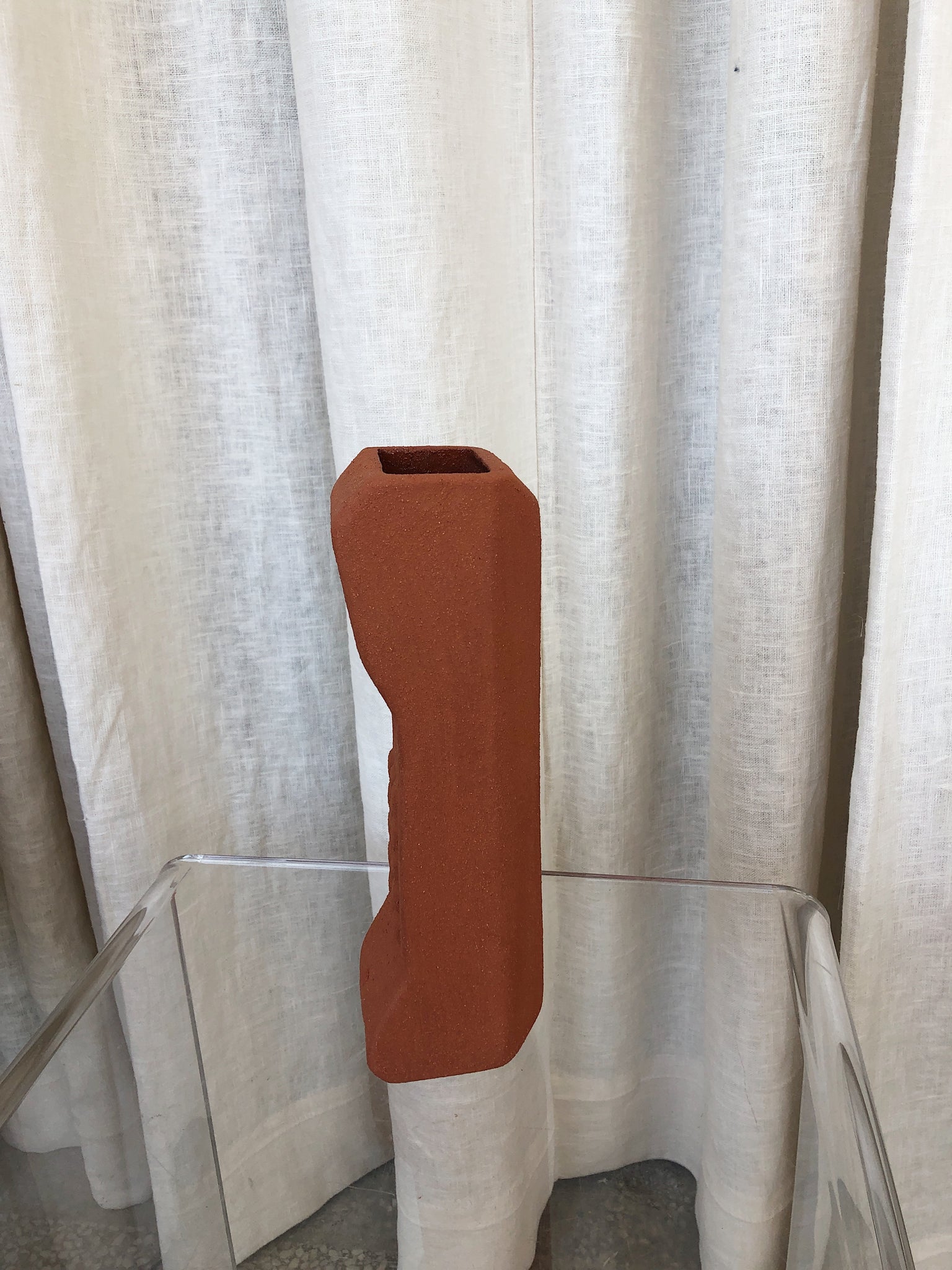 BRICK PHONE VASE - TERRA COTTA