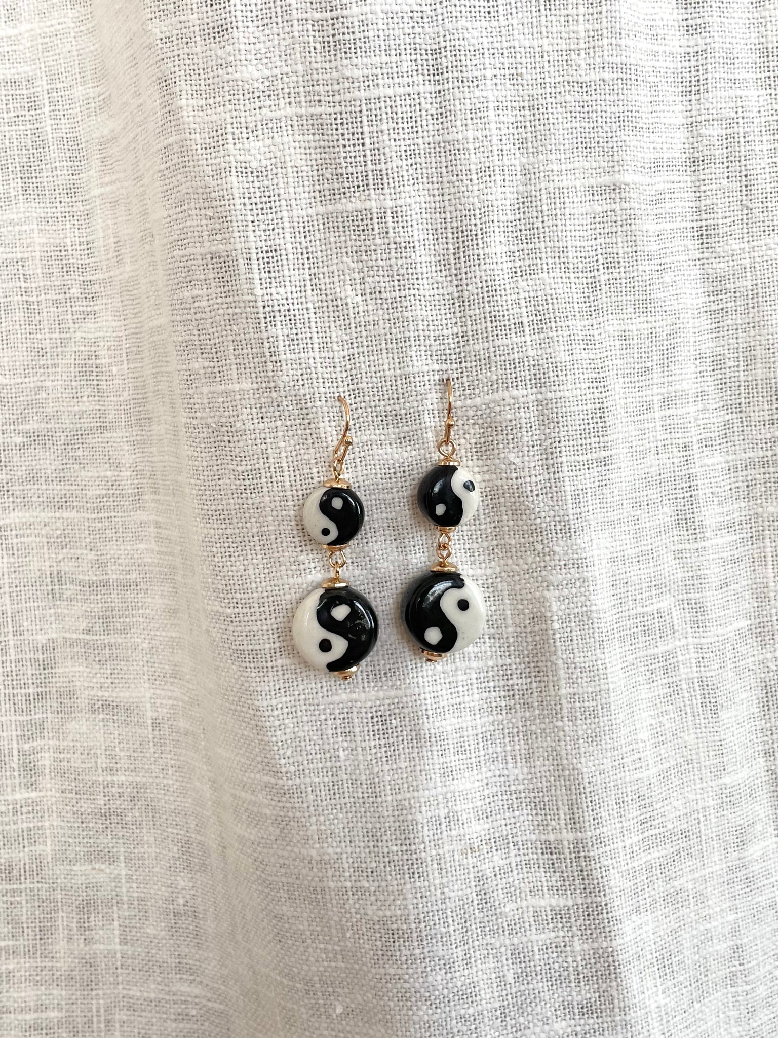 YIN YANG DROP EARRINGS