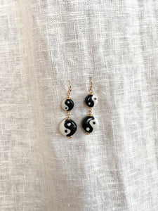 YIN YANG DROP EARRINGS