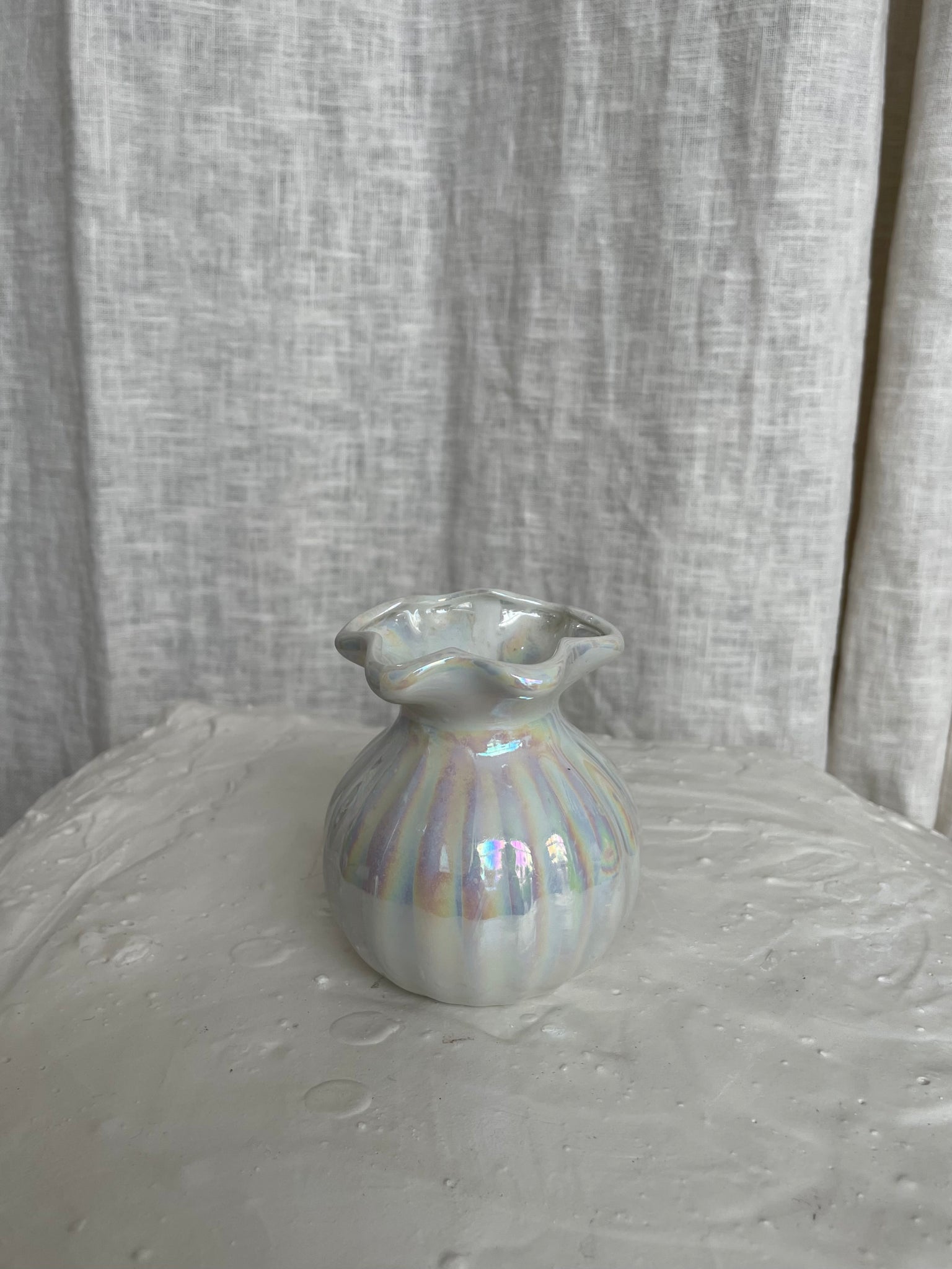 IRIDESCENT BUD VASE
