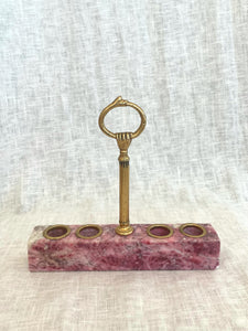 PINK ALABASTER LIPSTICK HOLDER