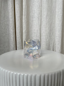 IRIDESCENT GLASS WAVY CUP
