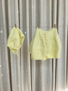 DAYLIGHT CARDIGAN + BONNET
