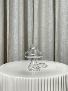 MINI GLASS MUSHROOM VASE