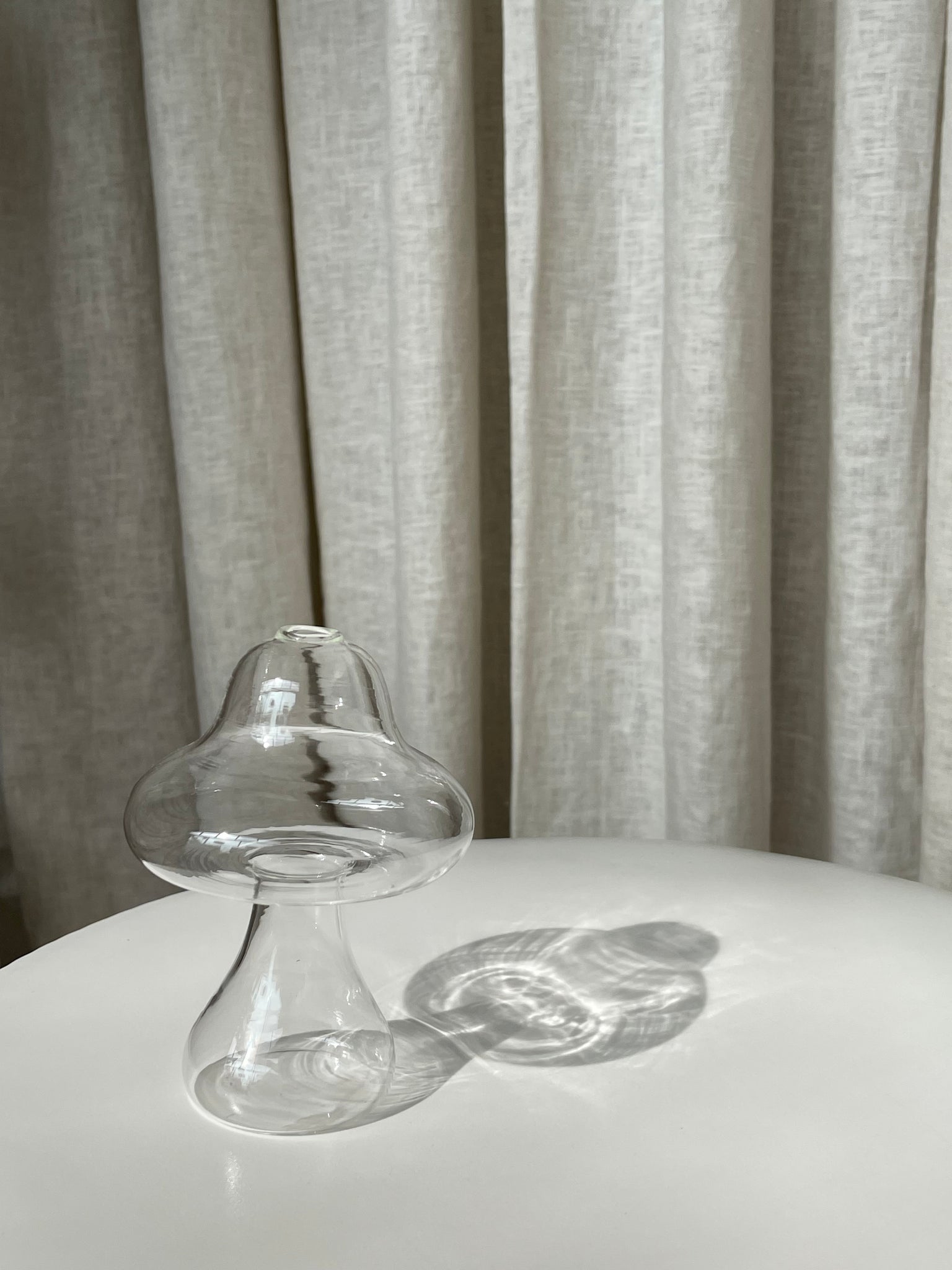 MINI GLASS MUSHROOM VASE