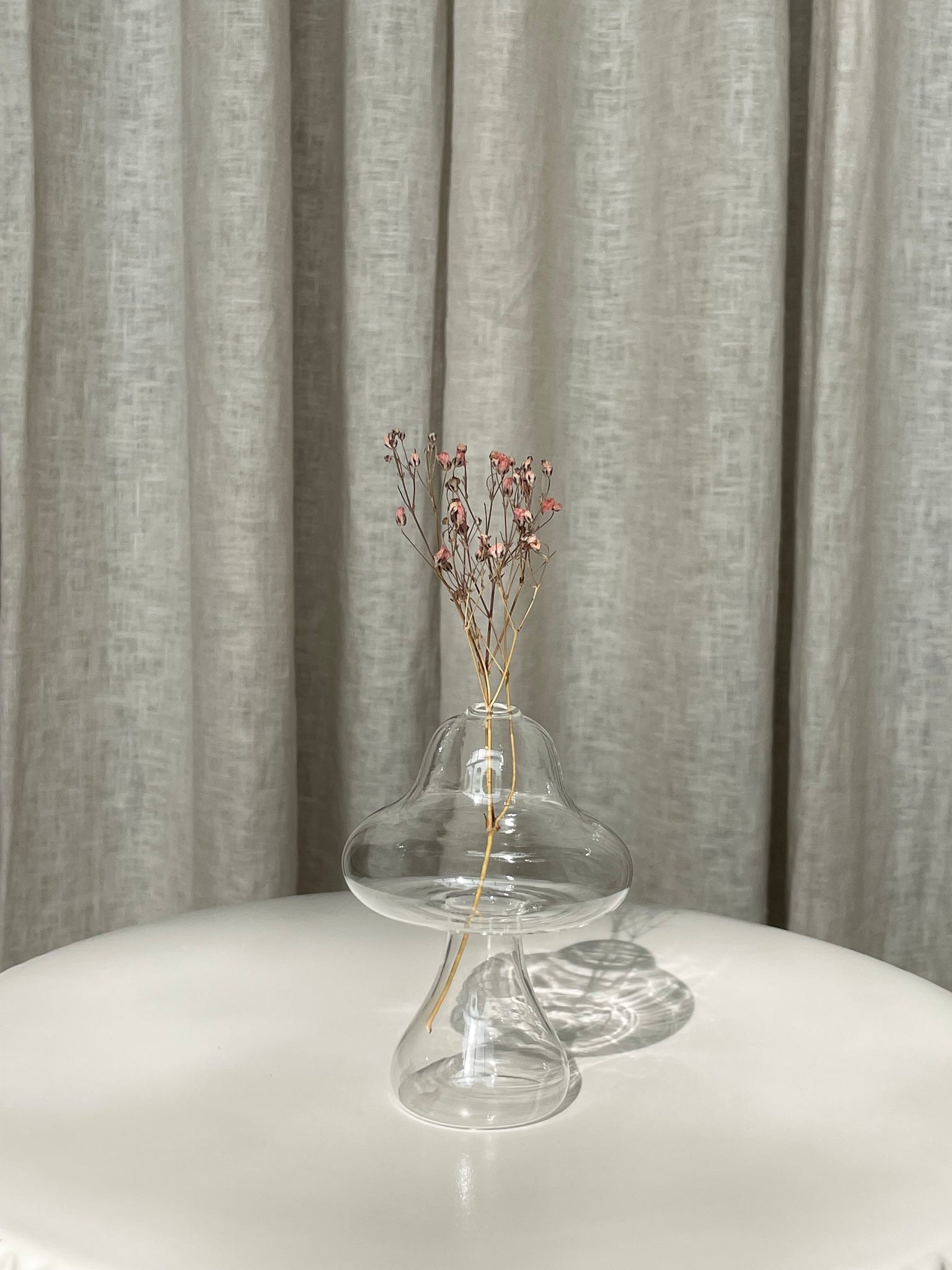 MINI GLASS MUSHROOM VASE
