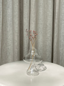 MINI GLASS MUSHROOM VASE