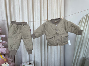 PUFFY JACKET & PANT BABY SET