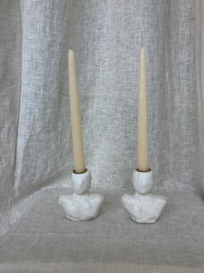 LUCERNA CANDLESTICK HOLDERS - WHITE