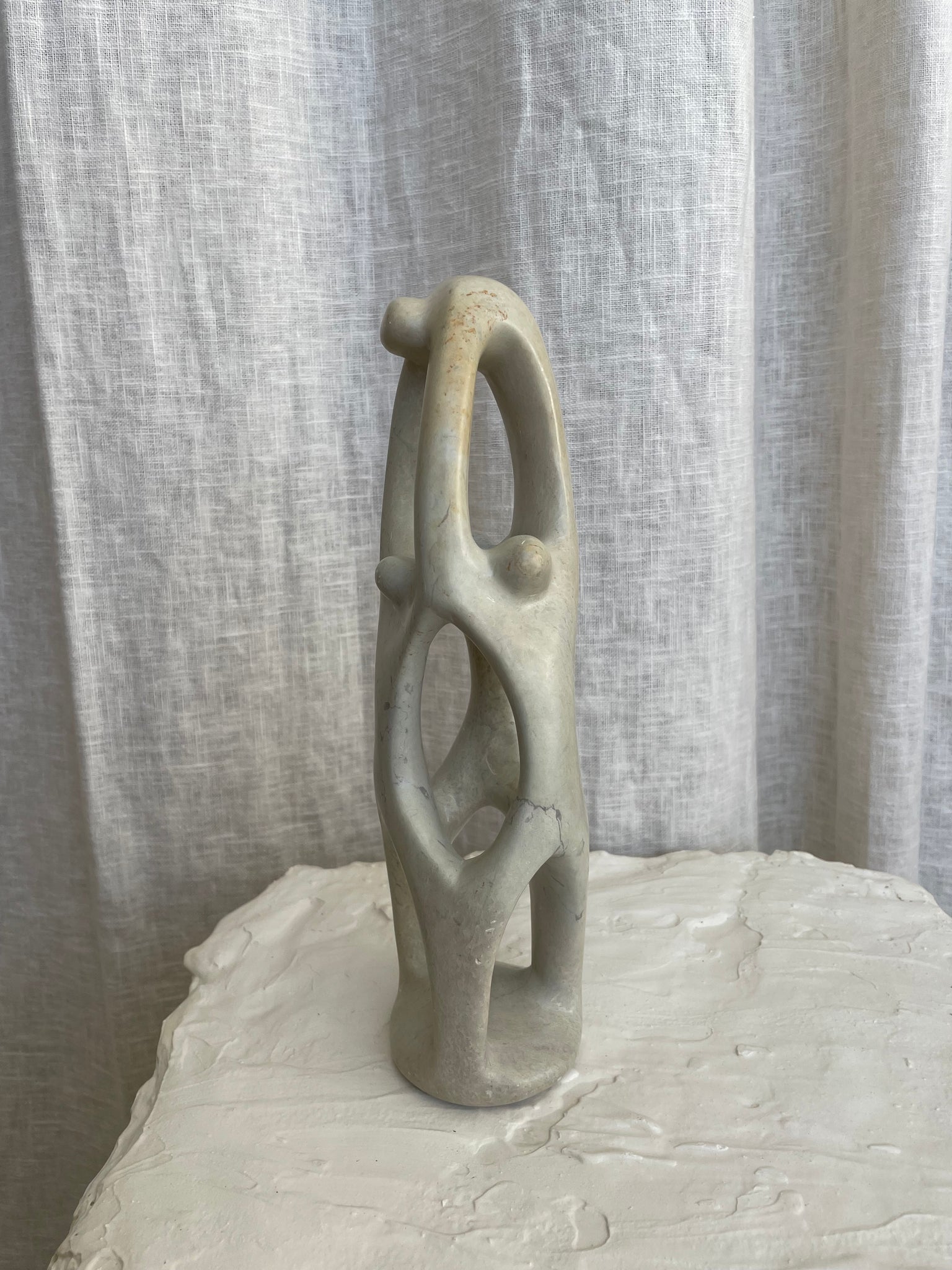 FAMILY TREE SOAPSTONE SCULPTURE