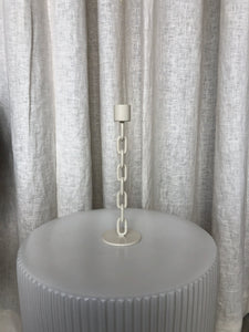 TALL CHAIN CANDLE HOLDER - CREAM