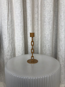 MEDIUM CHAIN CANDLE HOLDER - GOLD
