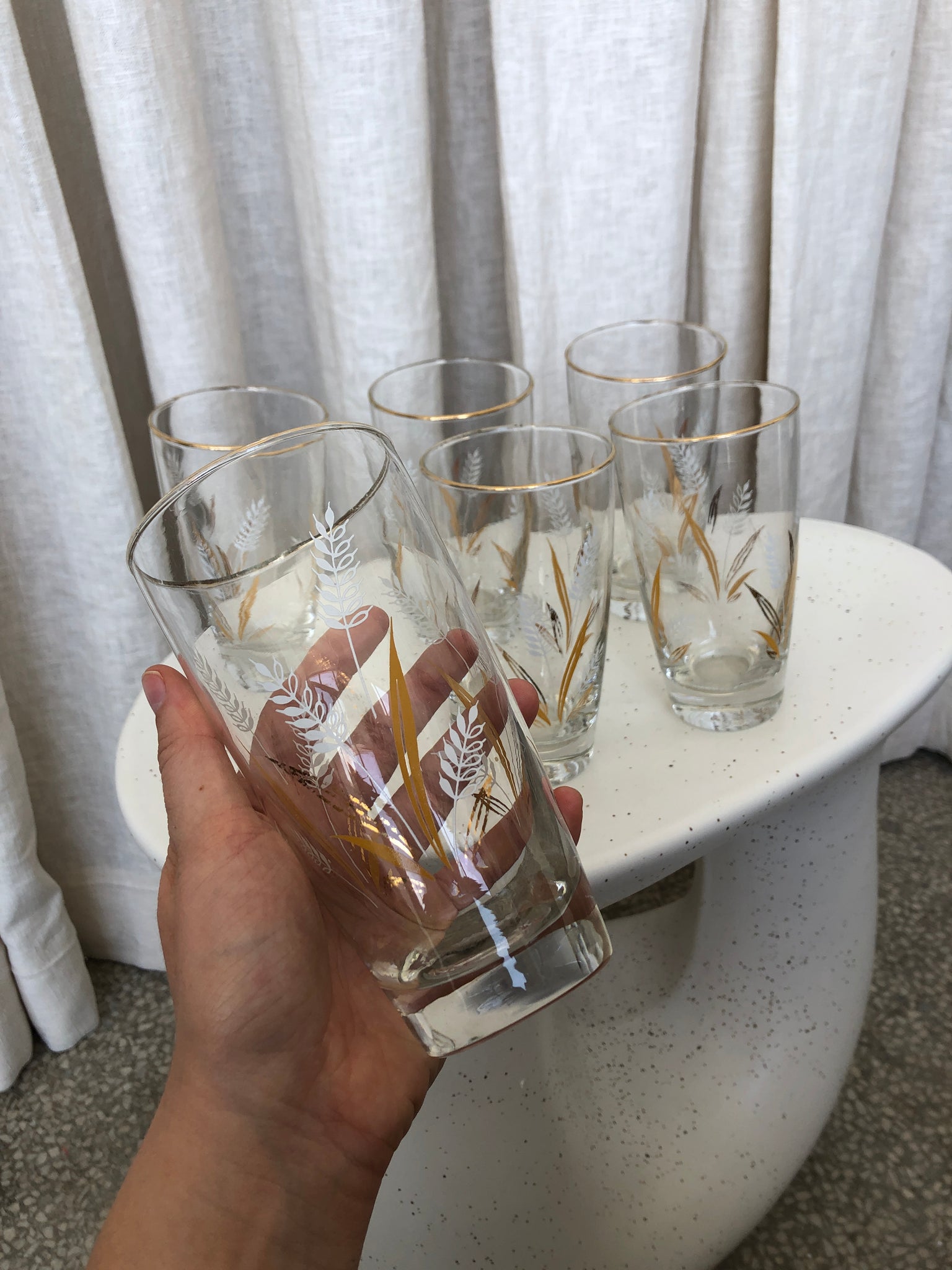 WHEAT DRINKING GLASS SET