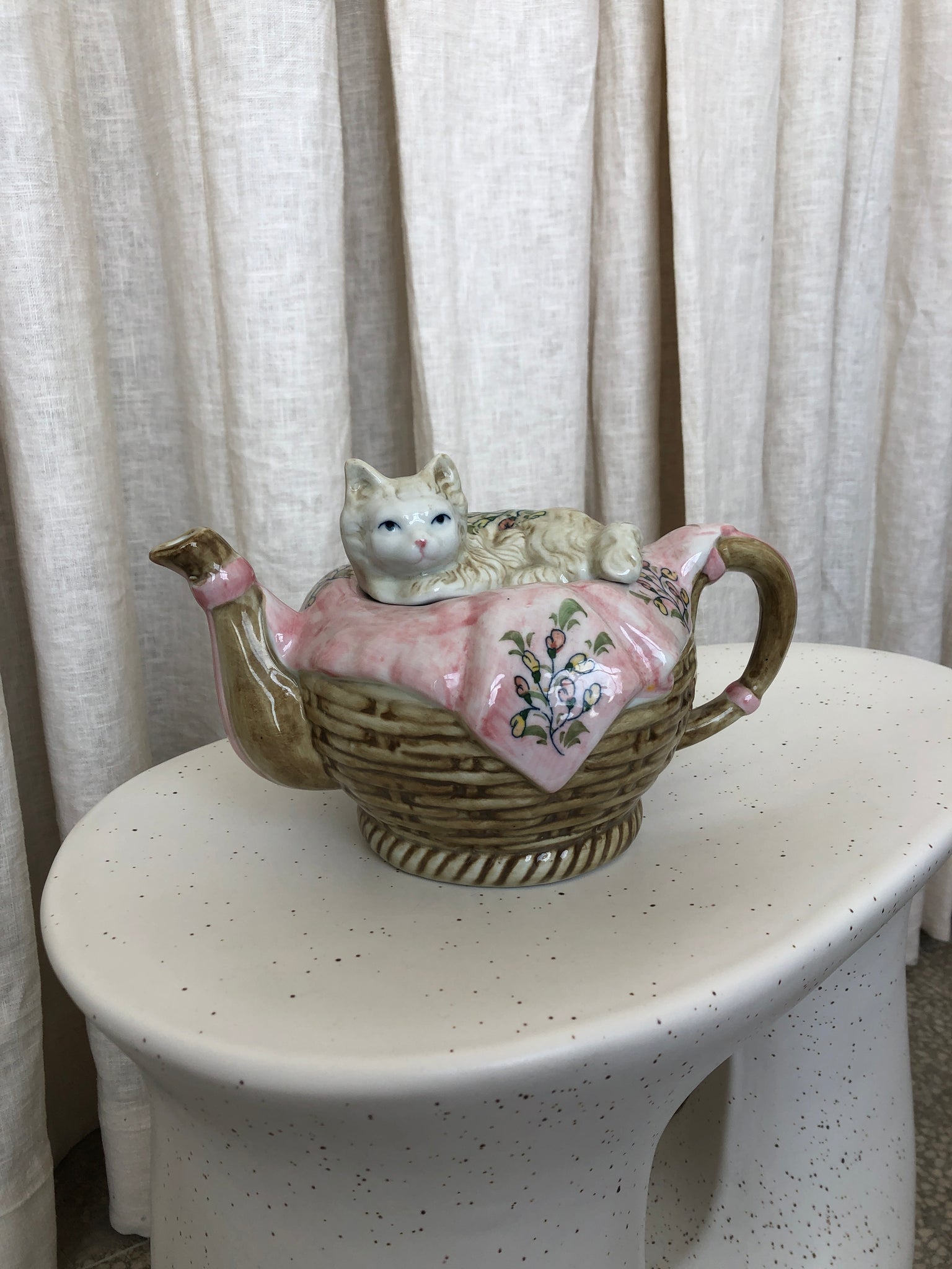 kannya Ceramic Teapot Cat 480 ml Animal Tea Pot New Japan