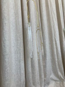 TRIPLE SELENITE DROP WALL GEM