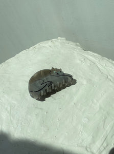 KITTY CAT HAIR CLAW - GREY