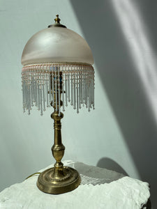 VINTAGE BEADED LAMP