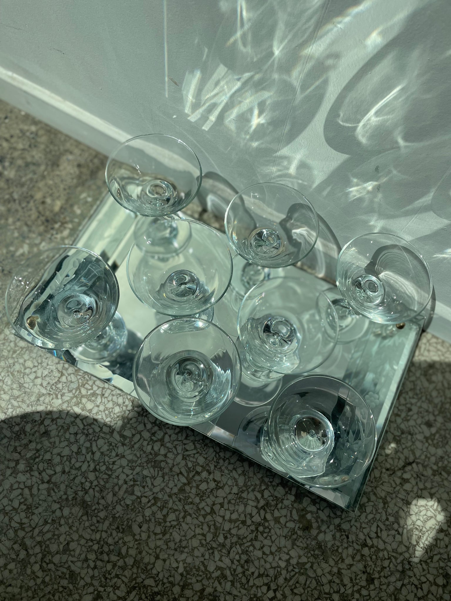 ENGRAVED MIRROR TRAY