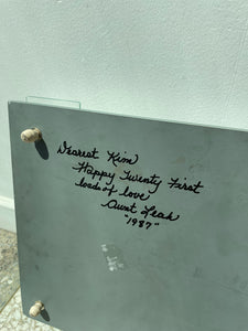 ENGRAVED MIRROR TRAY