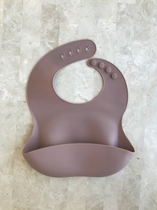 MAUVE SILICONE BIB