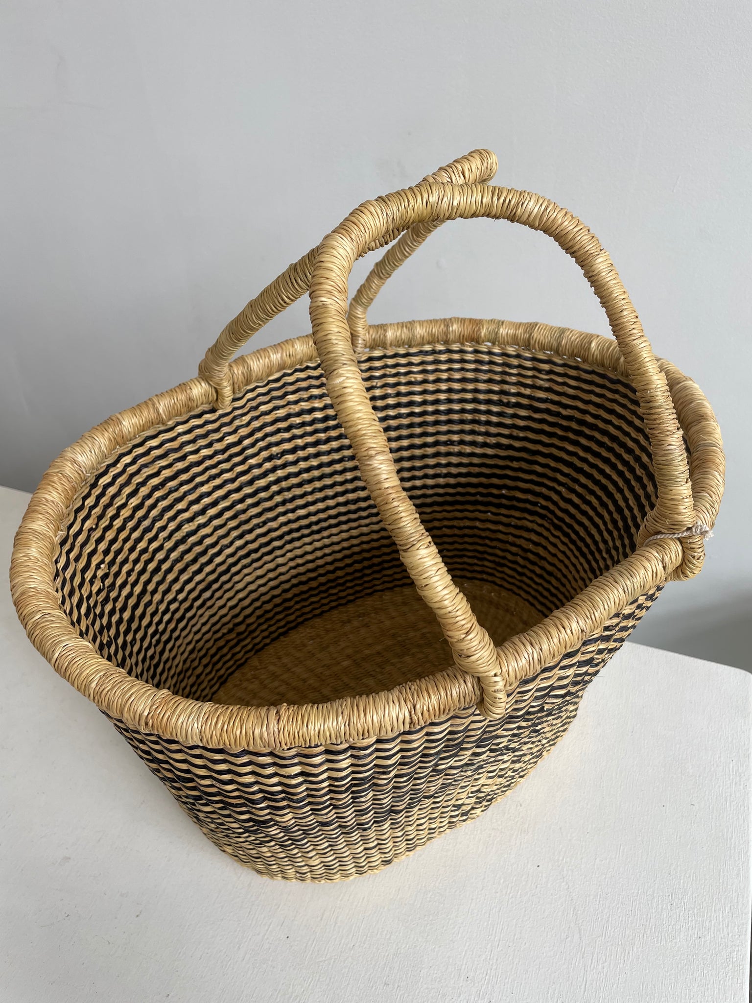 MARKET STRIPE BASKET