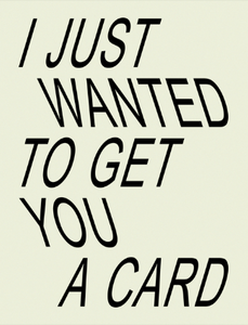 I JUST CARD