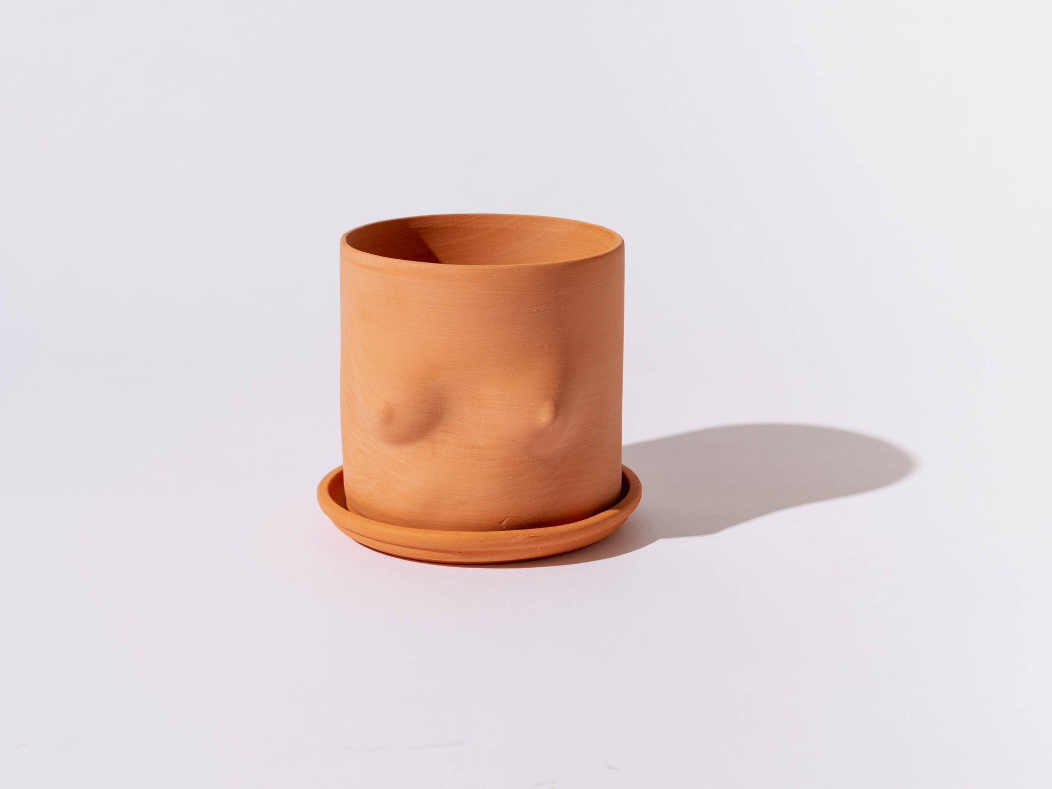 5" TERRA COTTA BOOB POT